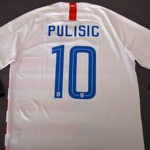 USA Soccer 2018 USMNT Pulisic Stadium Home Jersey